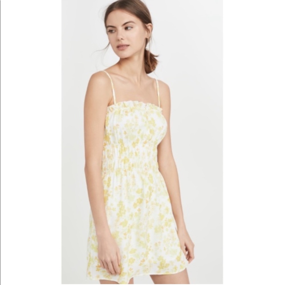 CHARLIE HOLIDAY Stella Smocked Ruffle Mini Dress 4